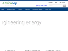 Tablet Screenshot of envirosep.com